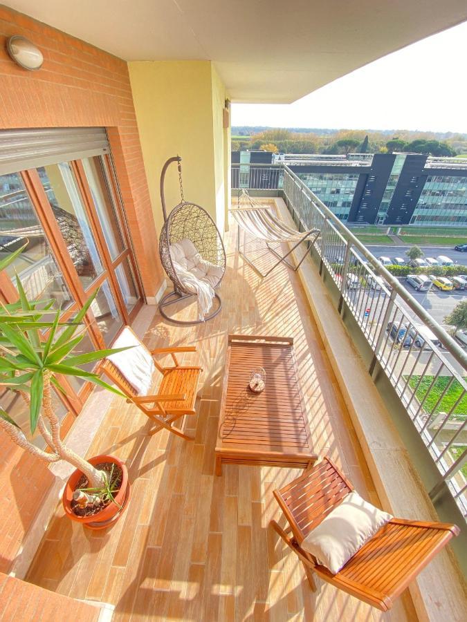 Ferienwohnung Casa Relax Con Terrazza Panoramica Fiumicino Exterior foto