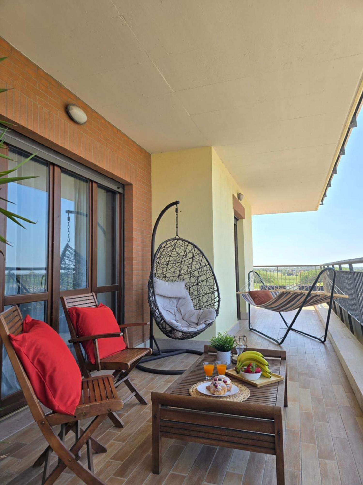 Ferienwohnung Casa Relax Con Terrazza Panoramica Fiumicino Exterior foto