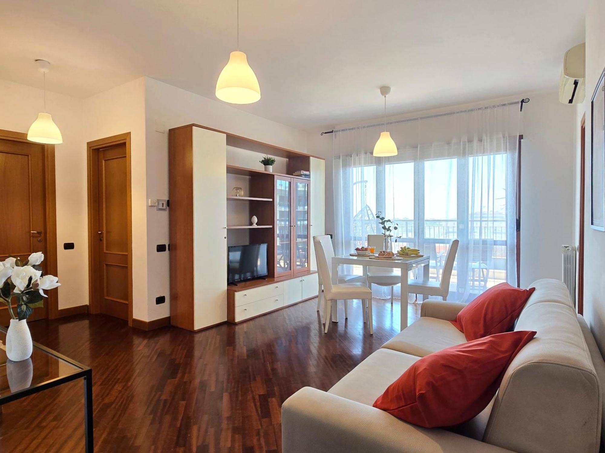 Ferienwohnung Casa Relax Con Terrazza Panoramica Fiumicino Exterior foto
